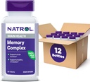 Natrol Memory Complex with Ginkgo Biloba 120mg and B Vitamins, Dietary Supplement for Brain Health and Memory Support, 60 Tablets, 30 Day Supply (Pack of 12)