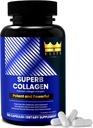 Crown Elite Superb Collagen.com Supplément de collagène Premium multi-type.com prend en charge l'hydratation de la peau, la croissance des cheveux, la flexibilité articulaire et la force osseuse.