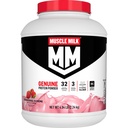 Lait musclé Poudre de protéines authentiques, fraises N crème, 32 g de protéines, 4,94 livres