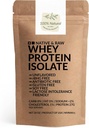 Native & Raw Whey Protein Isolate, Unflavored, 0percent Carb, Low CholesterolSodium, rBGH Free, Antibiotic Free, Gluten Free, Soy Free, Good for Keto, Paleo, and Lactose Intolerance, 20 Oz