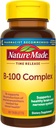 Nature faite temps de libération Vitamine B-100 Complexe de puissance élevée B, supplément alimentaire pour la fonction du système nerveux support, 60 comprimés de libération de temps, 60 jours d'approvisionnement