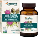 Himalaya Lait Thistle Support du foie - avec Chicory, Andrographis, Dandelion et Silymarin pour le nettoyage, la désintoxication et la fonction du foie - végétalien, non-OGM, sans gluten, 350 mg, 60 capsules