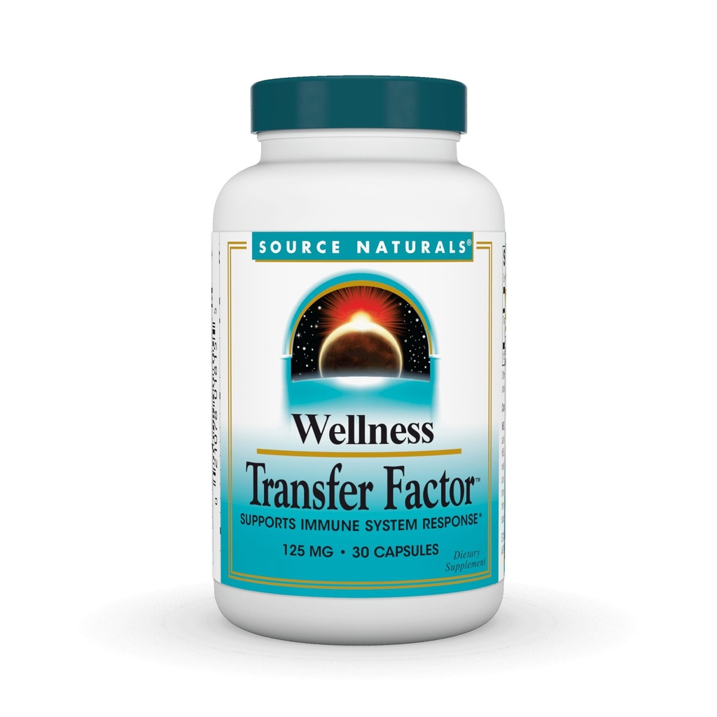 Source Naturals facteur de transfert de mieux-être, soutient la réponse du système immunitaire* 125mg - 30 Capsules
