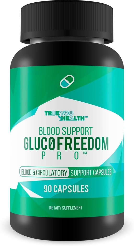 Soutien du sang Gluc0 Freedom Pro - Nos meilleures capsules pour la santé du sang - Supplément de bilan de sang - Suppléments pour la santé du sang - Supplément pour la circulation sanguine et supplément pour la circulation sanguine