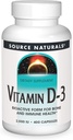 Source Naturals Vitamine D-3, soutient la santé osseuse et immunitaire, 2000 iu - 400 capsules