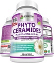 Phytocéramides - Approvisionnement de 3 mois - Plus de vitamines de peau A, C, D & E pour la réparation et le rajeunissement de la peau - Powerhouse anti-vieillissement pour les lignes fines et les rides réduites par les soins de santé frais