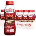 Premier Indulgence des protéines Secouer les protéines, 30g Protéines, 3g Sucre, Fraise recouverte de chocolat, 11,5 fl oz, boîte de 12