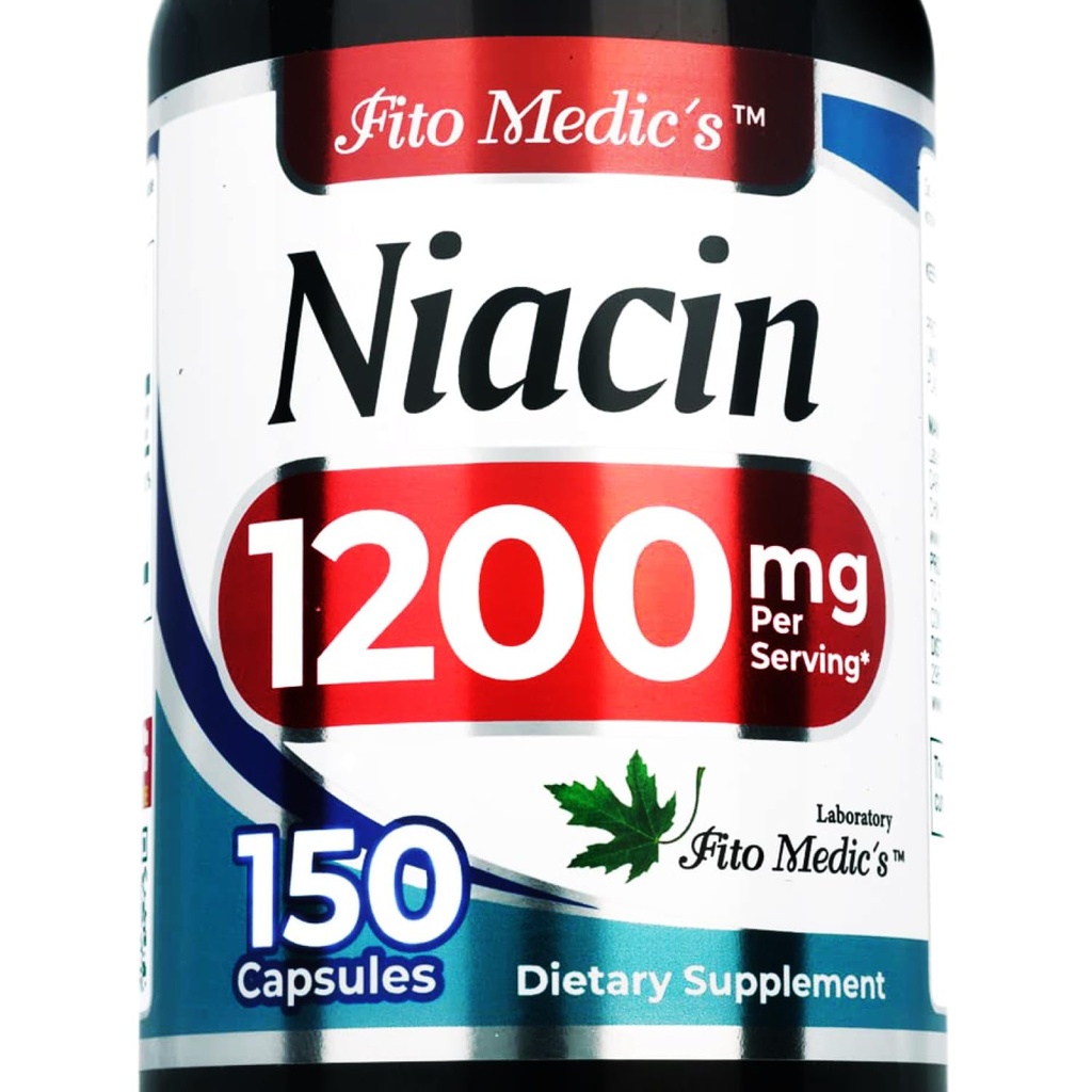 FITO MEDIC'S Lab Niacin Supplement, Vitamin B3, 150 Capsules