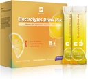 Mélange de poudre de récupération d'électrolyte sans sucre Mélange de poudre d'électrolyte sans sucre Supplément avec le zinc de potassium et le magnésium pour l'hydratation - électrolytes de kéto, non-OGM et sans sucre - 15 bâton