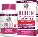 MaryRuth Organics Biotin Gummies | Sugar Free | Vegan | Non-GMO | 2,500 mcg Biotin Supplement | Hair Skin and Nails Vitamins | Hair Growth Vitamins | Hair Growth Supplement | 60 Count