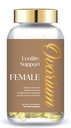 Supplément de soutien à la fertilité Ovarium® - Mélange femelle - Multivitamine végane avec extrait de thé noir, DHA, Oméga-3, Chasteberry et folate - Soutient une conception saine et améliore la santé des oeufs (60 capsules)