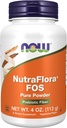 MAINTENANT compléments alimentaires, NutraFlora FOS (Fructooligosaccharides) Poudre pure, fibre prébiotique, 4-Ounce