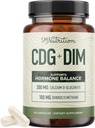 Calcium D-Glucarate avec supplément DIM pour la désintoxication et l'équilibre hormonal pour les femmes et les hommes.Détox et nettoyage, l'acné hormonal, la ménopause et CDG pour le soutien du foie.