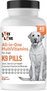 Pilules K9 - Multivitamine pour chiens - Supplément pour chiens et vitamine pour petits, moyens et grands chiens (45 Nombre)
