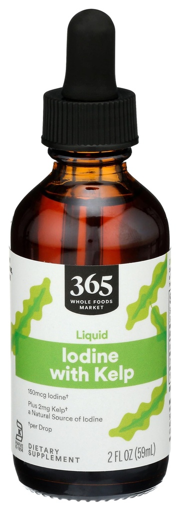 365 par Marché des aliments entiers, Iodine liquide avec Kelp, 2 OZ