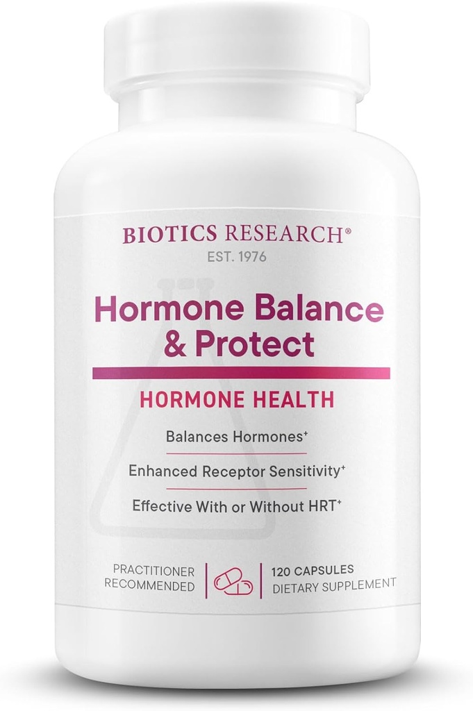 Biotics Research Hormone Balance and Protect - Formulated by Dr. Lindsey Devaki Berkson, Hormone Expert. PABA, Milk Thistle, Broccoli Seed Extract 120 Capsules
