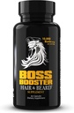 Bossman Boss Booster Supplement – 60 Capsules – MSM et 10 000 MCG Biotin Vitamines de croissance pour les hommes – 30 jours d'approvisionnement