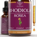 Teinture Rhodiola Rosea - Rhodiola - Extrait Rhodiola - pour l'énergie, l'endurance, le soutien cognitif et beaucoup plus - Suppléments énergétiques - Rubiola Teinture - Supplément Rhodiola - (1)