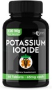 Comprimés de pilules iodure de potassium - 1-Pack 130mg portions Total de 60 comprimés- Dr Emys comprimés iodure de potassium