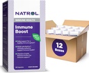 Natrol Immune Boost Capsules, Imune Support, Fabriqué avec EpiCor Testé cliniquement, Comprend les vitamines C, D3, Sélénium et zinc, 30 Compte (paquet de 12)