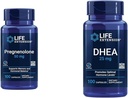 Prolongation de la durée de vie Pregnenolone 50mg et DHEA 25mg - Hormone Balance et Suppléments Anti-Age - 100 Capsules Chaque