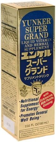 Super Grand, Vitamine liquide et supplément à base de plantes, suppléments à base de plantes nérologiques, stimuler l'énergie à base de plantes, réduit la fatigue physique et la fatigue, 2.02 Fl oz, Fabriqué au Japon