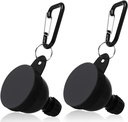 2 Pcs en poudre de protéines, conteneur portable en poudre de protéines, entonnoir en poudre de protéines, entonnoir de bouteille d'eau pour mélanges de poudre, préentraînement / supplément de gym entonnoir porte-clés (100ml)