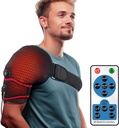 sticro Epaule coussin chauffant Massager pour soulager la douleur, Vibration Massage Braces chauffantes pour Epaule surgelée gauche droite, Rotor Cuff Blessure, Arthrite pour hommes Femmes - XL/XXL