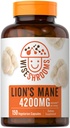 Carlyle Lions La Mane Complément Capsules 4200 mg de 150 Count, Végétarien, Non-OGM, Sans gluten