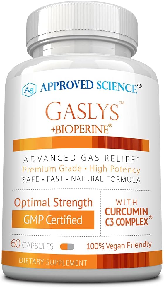 Science® GaslysTM - Soothe Digestive Tract, allège les crampes de gaz et d'estomac - Poudre d'artichaut, gingembre, graines de fenouil - 60 Nombre - Paquet de 1