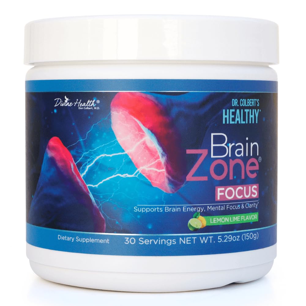 Santé Divine Dr Colbert MD Crain Zone Focus Powder (en anglais seulement) Lemon-Lime Flavor Alpha GPC (en anglais seulement) D-Ribose (en anglais seulement) N-acétyl L-Tyrosine (en anglais seulement) Recommandé dans Crain Zone Book (en anglais seulement) Énergie et Focus (en anglais seulement) 5.29 oz