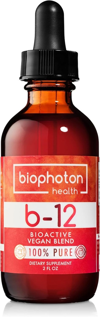 Vitamine liposomique B12 Supplément liquide - Mélange de méthyle bioactif - Vegan & Non OGM - Glycérine organique et sans sucre (2 Fl Oz)