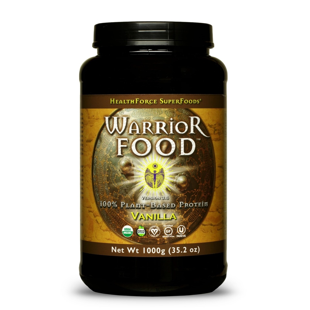 SOINS DE SANTÉ SUPERFOODS Warrior Food Protien Poudre - Vanilla Flavor - 1000 Grams