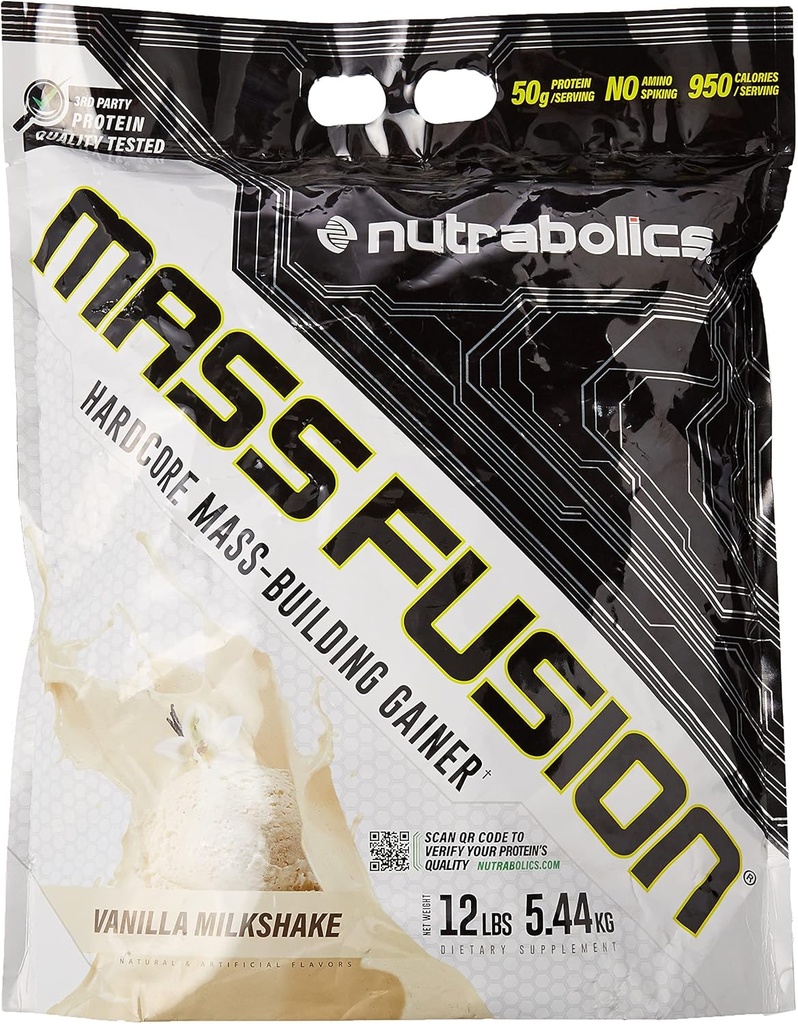 Fusion de masse de Nutrabolics (Vanilla Shake, 12 Ib (29 services))
