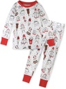HonestBaby Holiday 2-Piece Pajamas Sleepwear PJs 100% coton biologique pour bébé, tout-petit, enfants