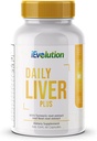 Daily Liver Plus Liver. 60 Capsules Liver Nettoyer la désintoxication et le supplément de soutien avec le chardon, le dandelion, le curcuma, l'artichaut pour améliorer la santé et la réparation du foie - Idéal pour une utilisation quotidienne