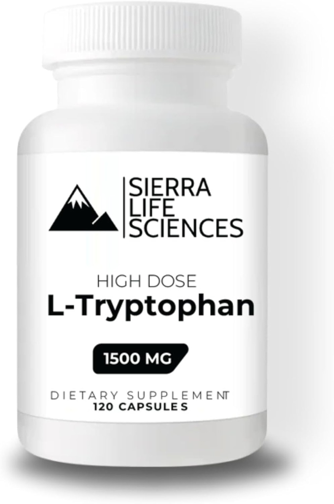1500mg L-Tryptophane à haute dose Max dans des capsules faciles à avaler.
