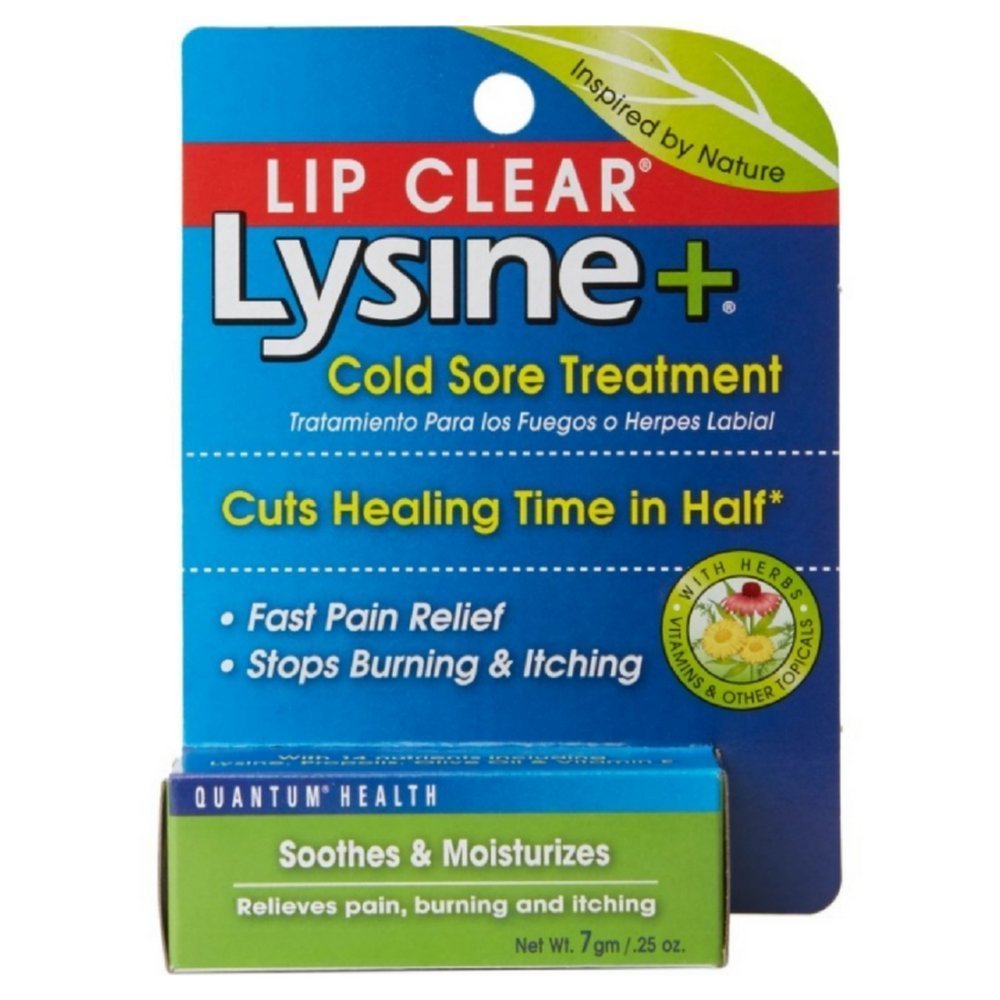 Lip Clear Lysine+ Cold Sore Treatment 0.25 oz (Pack of 3)