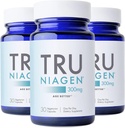 TRU NIAGEN Breveté NAD supplément pour l'anti-vieillissement et la régénération cellulaire, 300mg Niagen, 30servages