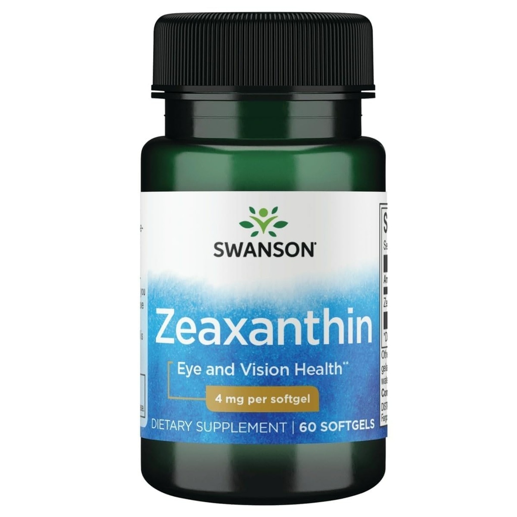 Swanson Zeaxanthin 4 Milligrammes 60 gels
