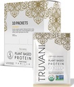 Truvani Vegan Powder Protéines de pois Vanille 20g Protéines organiques à base de plantes Packets de voyage de service unique de 10 portions de gluten et de produits laitiers sans gluten de faible teneur en glucides Pas de sucre ajouté
