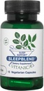 Vitanica SleepBlend - Soutien du sommeil et de la détente pour les femmes - Suppléments à base de plantes avec mélatonine, racine valériane, vitamine B2 & B12 & Magnésium - Pro Logo - 15 Caps végétaliens