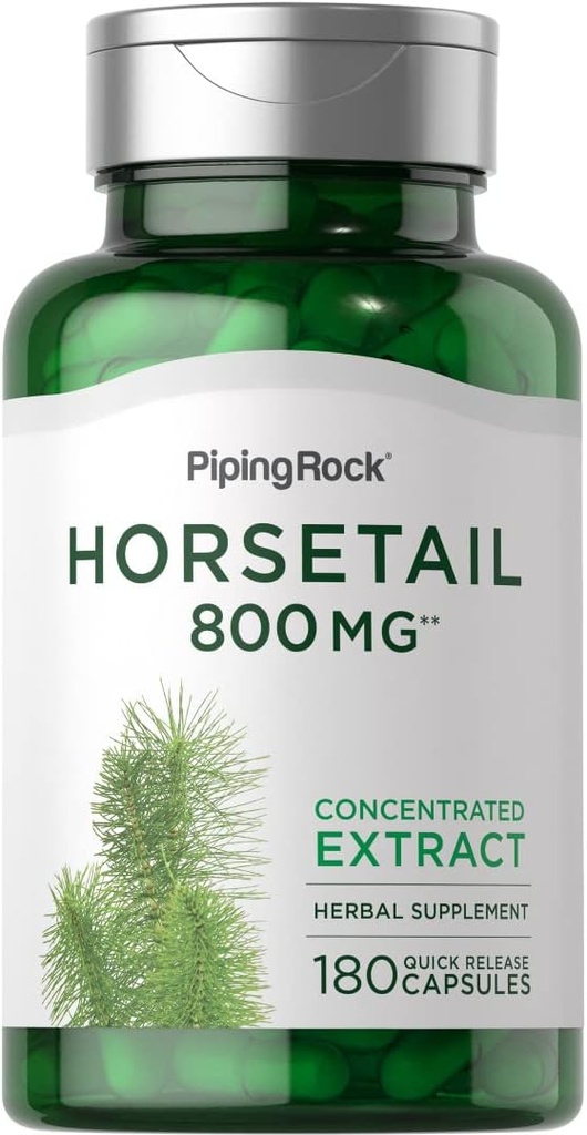 Pipeping Rock Cavalier Capsules 800 mg de 180 Count de l'extrait d'herbe Supplément non-OGM, sans gluten