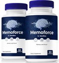 (2 Pack) Mémo Force Pills, Débloquez votre plein potentiel avec Mémo Force Capsules - Supporte Mémoire, Focus et Concentration, Pour la santé équilibrée et la fonction, Avis officiels de Mémo Force (120 Capsules)
