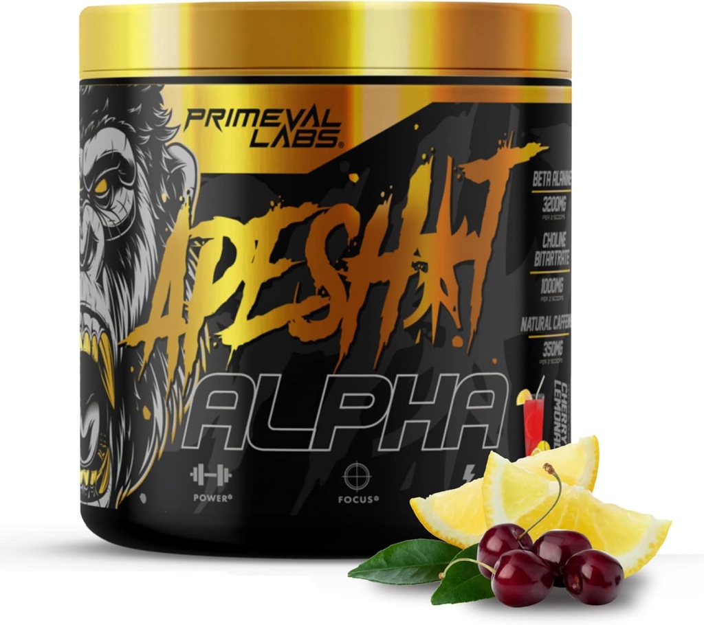 Primeval Labs Ape Alpha Pré-entraînement naturel pour les hommes et les femmes.