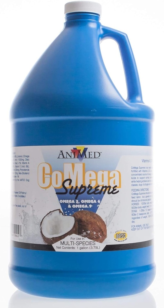 AniMed CoMega Supreme, 1 Gallon, Supplément à l'acide gras essentiel équilibré pour chevaux