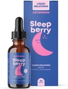 JoySpring SleepBerry Liquid Melatonin and Genius Drops Smartberry Vanilla for Kids
