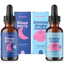 JoySpring SleepBerry Liquid Melatonin and Genius Drops Smartberry Vanilla pour les enfants