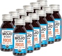 TÉOANIQUE My Brain Mojo: Focus Wellness Shots - Formule Vegan certifiée par l'USDA avec Ginkgo Biloba, Ginger, Turmeric - 12 bouteilles x 2 Fl Oz - Sans gluten, sans OGM