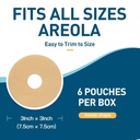 6 Pack Feuilles de suppression de cicatrices de silicone pour le sein - Feuilles de cicatrices de silicone du sein Tape - Réduction du sein après chirurgie pour les cicatrices, Augmentation mammaire post-chirurgie pour le traitement de la cicatrice (bleu)